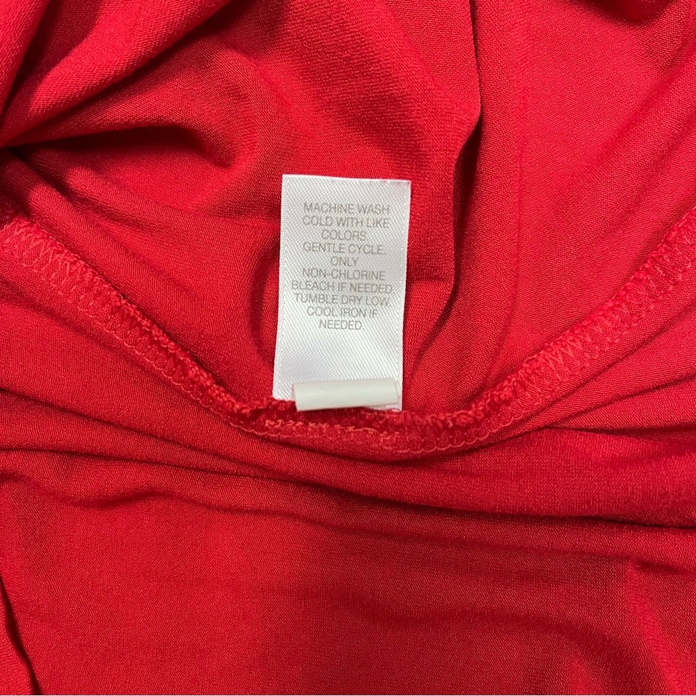 J. Jill Wherever Collection Red Sleeveless Pleated Dress - Sz MP - Picture 6 of 8